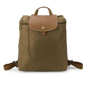 Longchamp Le Pliage Olive Green Backpack